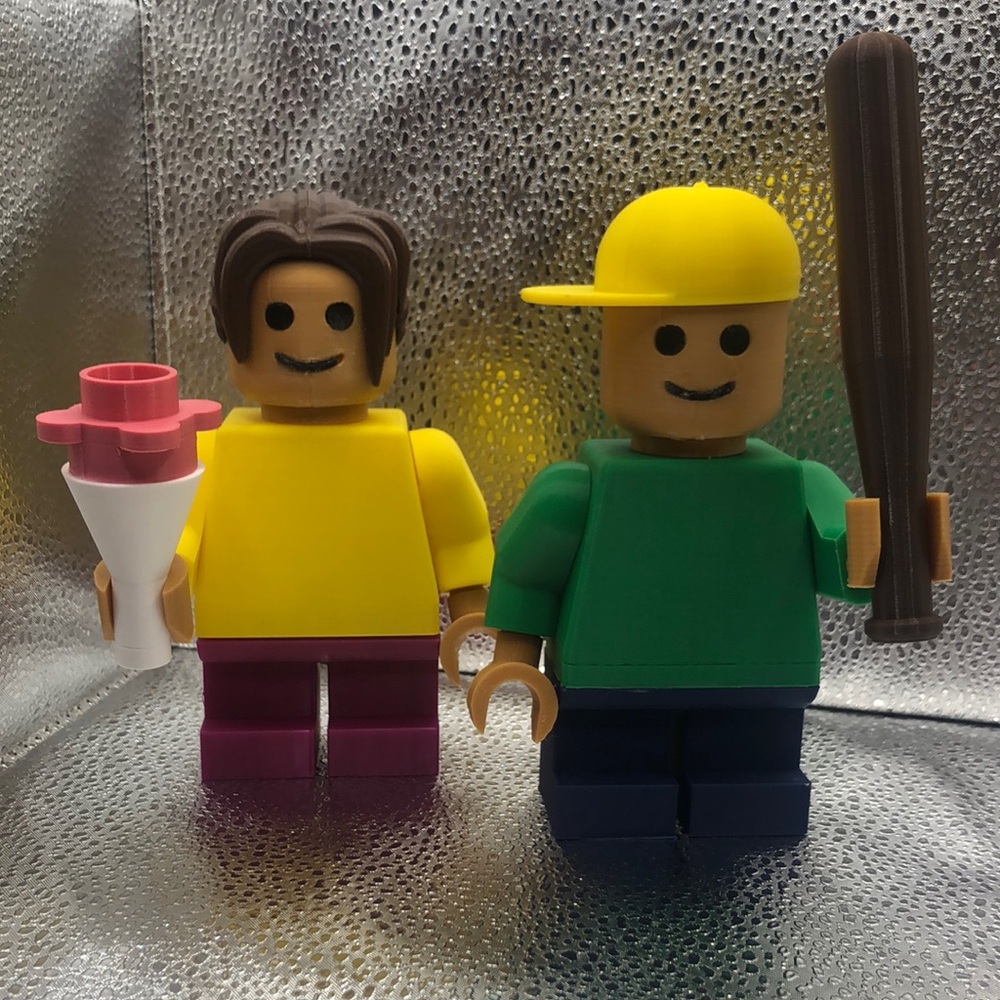 3D Printed Boy/Girl Kid Lego Figures